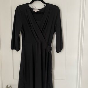 Monteau Classic Black Long Sleeve Dress